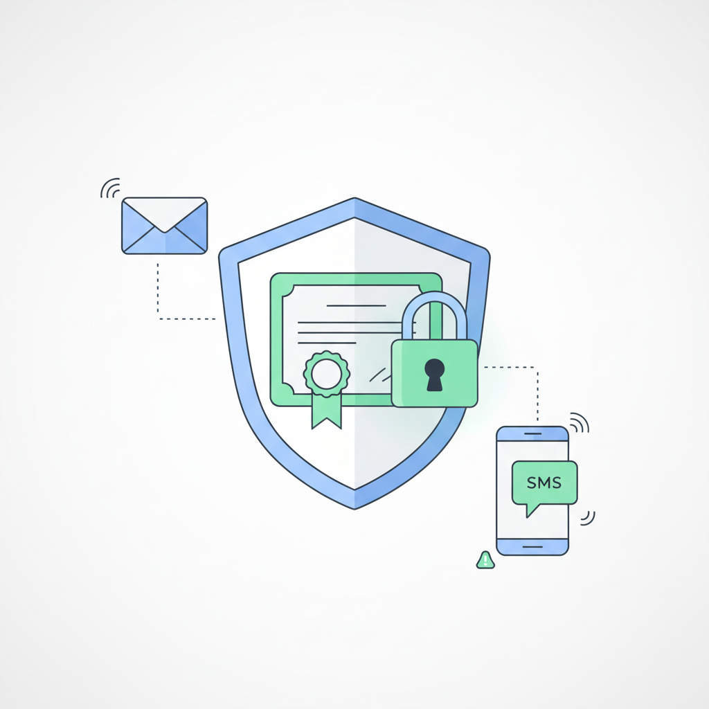 TLS Certificate Expiration Alerts via Email or SMS — illustration